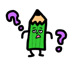 Mr pencil and Ms eraser sticker #10370373