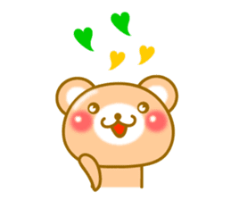 Easy to use Taiwanese. Bear & balloon. sticker #10370632