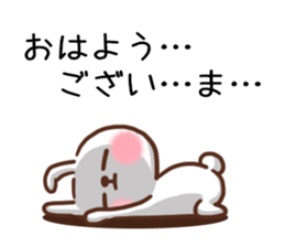 Good morning Rabbit and Friends sticker #10370927