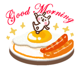 Good morning Rabbit and Friends sticker #10370929