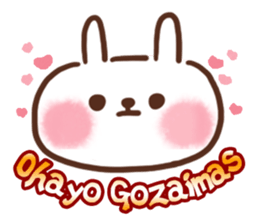 Good morning Rabbit and Friends sticker #10370946