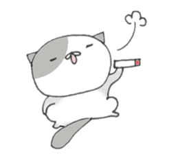 Cat large set sticker #10371851