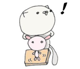 Cat large set sticker #10371856