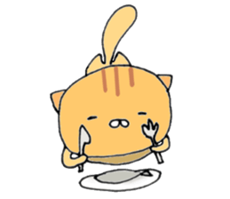 Cat large set sticker #10371872