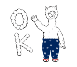 mother alpaca sticker #10372202