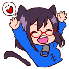 Cha-cha-Cat sticker #10372261