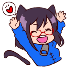 Cha-cha-Cat sticker #10372261