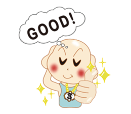Light bald uncle sticker #10373085