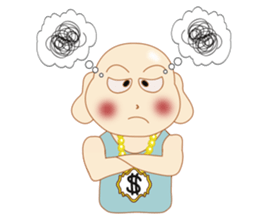 Light bald uncle sticker #10373096