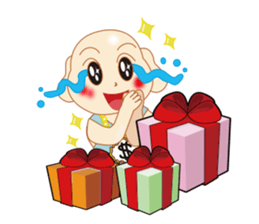 Light bald uncle sticker #10373103