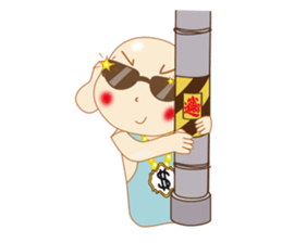 Light bald uncle sticker #10373109