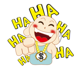 Light bald uncle sticker #10373115