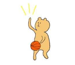 A sporty bear sticker #10373845