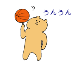 A sporty bear sticker #10373846