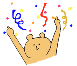 A sporty bear sticker #10373879