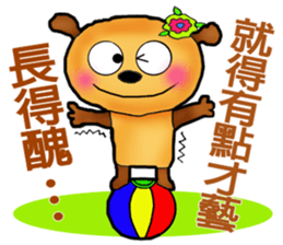 My little cute "Doggie-Bear"! sticker #10374461