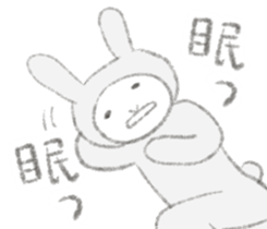 Darudaru rabbit Mrs.Usakawa sticker #10374761