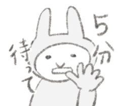 Darudaru rabbit Mrs.Usakawa sticker #10374766