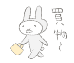 Darudaru rabbit Mrs.Usakawa sticker #10374768