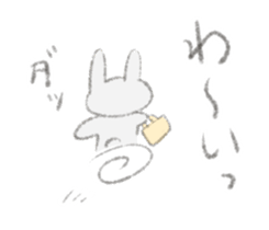 Darudaru rabbit Mrs.Usakawa sticker #10374770