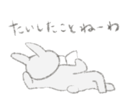 Darudaru rabbit Mrs.Usakawa sticker #10374774