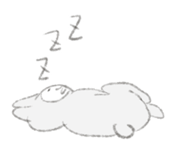 Darudaru rabbit Mrs.Usakawa sticker #10374775