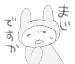 Darudaru rabbit Mrs.Usakawa sticker #10374776