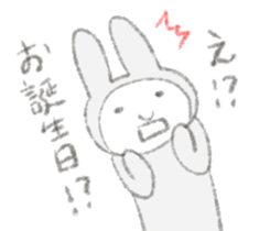 Darudaru rabbit Mrs.Usakawa sticker #10374784
