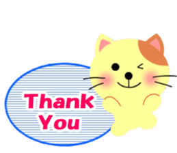 Balloon and the message of the Cat sticker #10375129