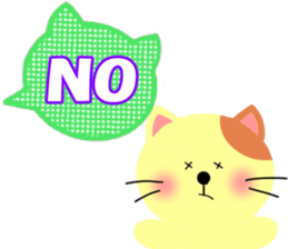 Balloon and the message of the Cat sticker #10375137