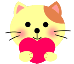 Balloon and the message of the Cat sticker #10375144