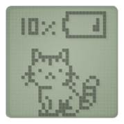 Cat in a small LCD sticker #10375808