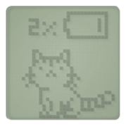 Cat in a small LCD sticker #10375809