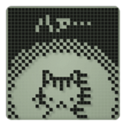 Cat in a small LCD sticker #10375810