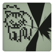 Cat in a small LCD sticker #10375822