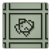 Cat in a small LCD sticker #10375828