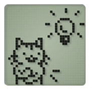 Cat in a small LCD sticker #10375830