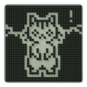 Cat in a small LCD sticker #10375831