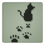 Cat in a small LCD sticker #10375835