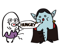Ghost friends sticker #10376304