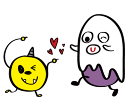 Ghost friends sticker #10376307
