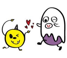 Ghost friends sticker #10376307