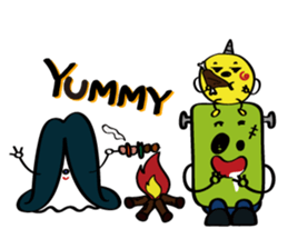 Ghost friends sticker #10376309