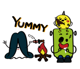 Ghost friends sticker #10376309