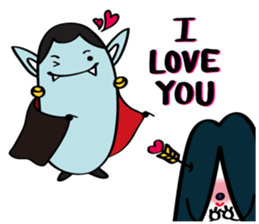 Ghost friends sticker #10376311