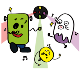 Ghost friends sticker #10376316