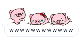 PIG hukidasi sticker #10376392