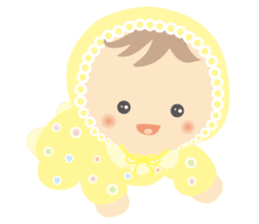 Round baby sticker #10376880