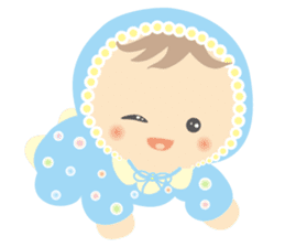 Round baby sticker #10376882