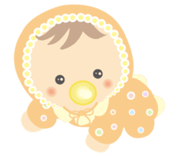 Round baby sticker #10376884